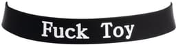 Rimba - Halsband - Collar Met Tekst - FUCK TOY - Siliconen - Zwart — thumbnail 2