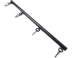 Kiotos - Zwarte deelbare spreidstang/spreader bar Met 4 Ringen