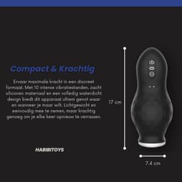 Habibi Toys Titan Cup - Vibrator voor mannen - Penis Masturbator - Man Sex toys - Automatisch - Masturbator voor zuigen - Blowjob - Pussy pocket - Electrisch - Oplaadbaar - Intiem voor seks — thumbnail 3