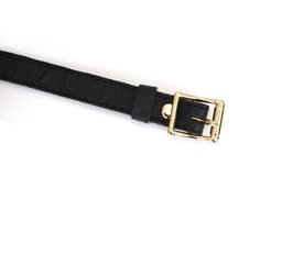 Liebe Seele Demon's Kiss Collar – Luxe Leren Halsband met Gouden O-ring — thumbnail 2