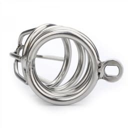 Birdy metalen kuisheidskooi 8 x 3,5 cm - Cockring Maat 40 MM - Metalen Penis Kooi - Metalen Chastity — thumbnail 6