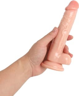 Banoch | Dildo met zuignap | 17 cm | ∅ 3 cm | Realistisch Geaderd | Stevig & Buigzaam | Voor Anaal en Vaginaal Gebruik — thumbnail 5