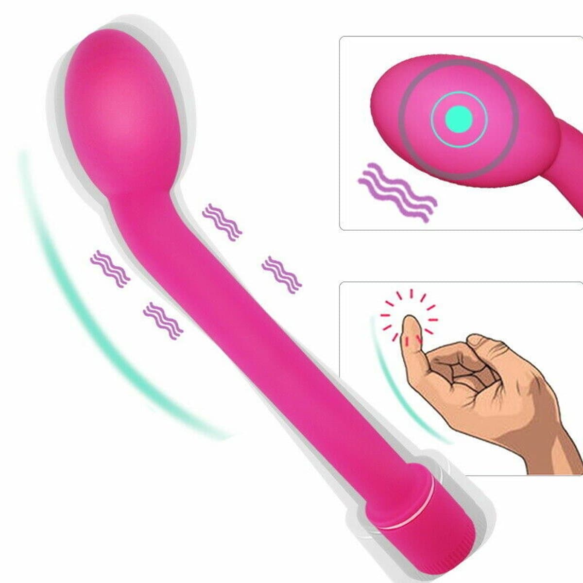 Koppel-vibrerende-anaal-dildo-massage-apparaat-vrouwen-butt-plug-g-spot-prostaat-speeltje — afbeelding 1