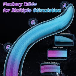 Monsterdildo - Glow-in-the-Dark Dildo - Dragon Siliconen Anaal Dildo - Extra Lange Dildo - Extreme Anaal Dildo - De Anaal Dildo Voor Ongeëvenaarde Sensaties en Intense Bevrediging — thumbnail 9