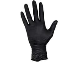 100x Wegwerp Handschoenen - Nitrile - Zwart - Powder Free - Latex free - Maat M