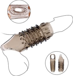 TRY. Couple Sleeve - Penis Sleeve - Cockring - Ribbels - Nopjes - Seksspeeltje voor Koppels - 2 stuks — thumbnail 2