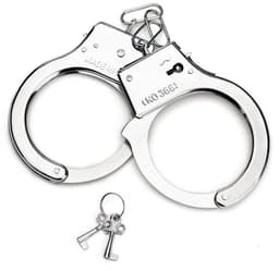 Jonyx - Handboeien - Polsboeien - Metaal - Verstelbaar - Met 2 sleutels - Zilver - 22 cm — thumbnail 1