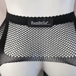 BamBella ® - Panty -Onesize - open kruis hoge kousen broek Dames - Onesize - sexy Erotische lingerie van kant zwart — thumbnail 3