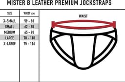 Mister b leather premium jockstrap black Large — thumbnail 3