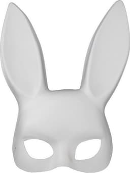 Kinky Pleasure - Bunny Mask - white - Bunny Ears - Kp02 - Fun Fetish product - Party outfit - One size fits all - gave groot Formaat Cadeaubox - ideaal om te geven of te krijgen - - BR121 - Power Escorts — thumbnail 3