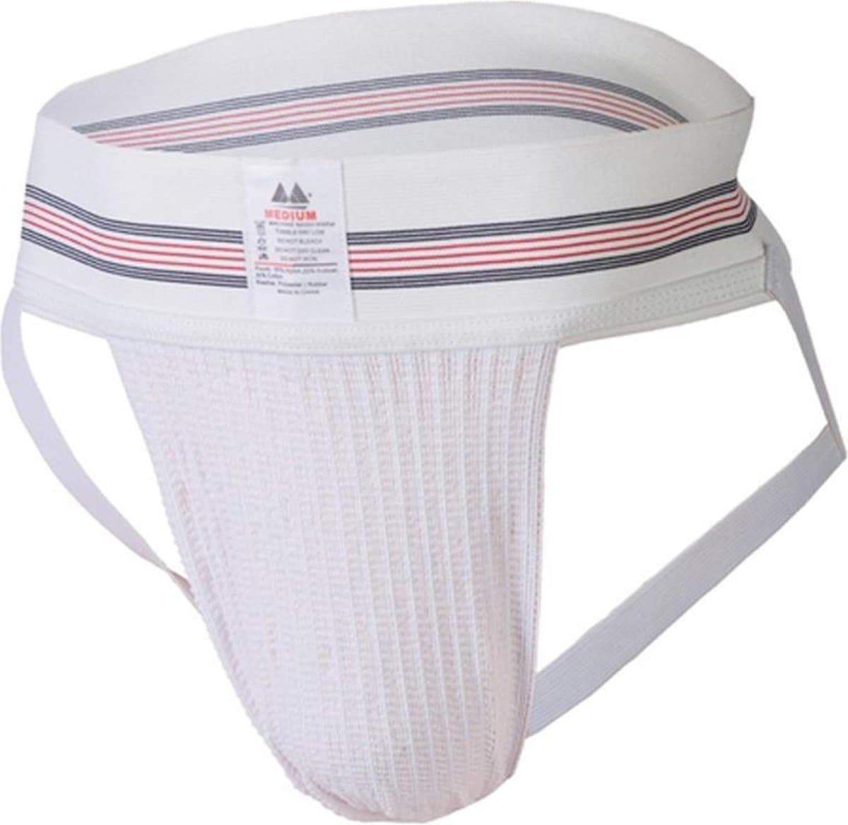 MM Sports The Original No. 10 Swimmer/Jogger Jockstrap 3 inch White - MAAT XXL - Heren Ondergoed - Jockstrap voor Man - Mannen Jock — afbeelding 1