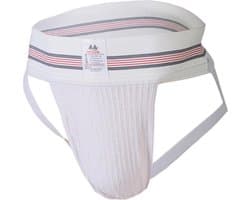 MM Sports The Original No. 10 Swimmer/Jogger Jockstrap 3 inch White - MAAT XXL - Heren Ondergoed - Jockstrap voor Man - Mannen Jock