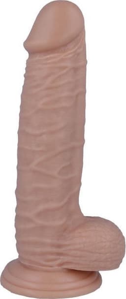 Mr. Intense - dildo - dildo vibrator - dildo vrouwen - dildo mannen - dildo anaal - dildo xxl  - beige - flexibel - 20cm Ø 4,6cm / sex / erotiek toys — thumbnail 1