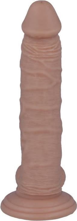 Mr. Intense - dildo - dildo vibrator - dildo vrouwen - dildo mannen - dildo anaal - dildo xxl  - beige - flexibel - 19,5cm Ø 4,1cm / sex / erotiek toys — thumbnail 2