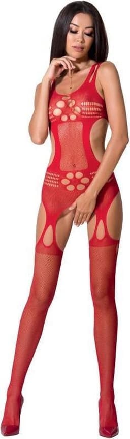 PASSION WOMAN BODYSTOCKINGS | Passion Woman Bs066 Bodystocking Red One Size — thumbnail 3