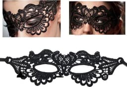 Zwart Koningin Kant Masker – Elegante Borduren Applicatie voor Halloween, Maskerade Feest, Bruiloft, Carnaval en Kostuum Party — thumbnail 3