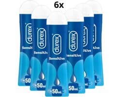 Durex Glijmiddel - Play Sensitive - Waterbasis - 50ml x6 - Voordeelverpakking