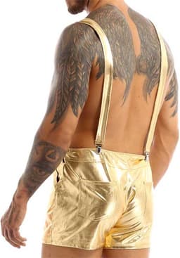 Erotische jarretel overall heren - Jumpsuit - Festival - BDSM - PU Leder — thumbnail 2