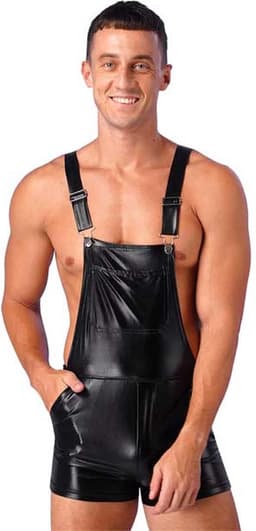 Erotische jarretel overall heren - Jumpsuit - Festival - BDSM - PU Leder — thumbnail 2