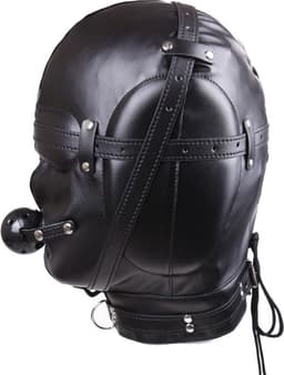 vscnovelty® - SM Masker GAG Premium | BDSM | kunstleer masker - Muilkorf - Nek ketting - Verstelbaar - fetish — thumbnail 2