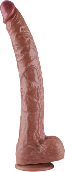 Hismith XXL Dildo met Zuignap 40 cm – Grote Realistische Siliconen Dildo – KlicLok – Beige — thumbnail 2