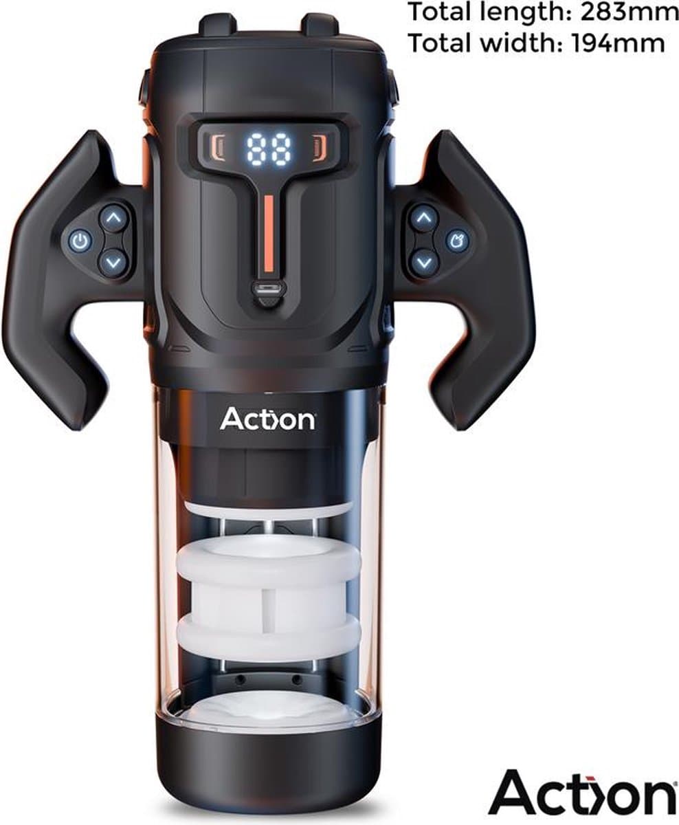 bator Zyon - Aftrek Masturbator - Automatisch Vibrerende Automatische Stotende en Roterende MasturBlowjob Masturbators - Masturbator voor Man — afbeelding 1