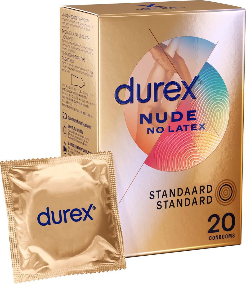 Durex Condooms - Nude - Latexvrij - Huid op Huid Sensatie - 20 stuks — afbeelding 1