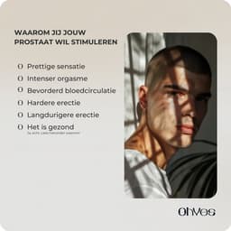 OHYES Prostaat Vibrator Mannen - Prostaat stimulator met cockring en afstandsbediening - Vibrerende buttplug - Anale speeltjes & Anaal vibrators — thumbnail 9