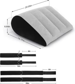DD® Sex Stoel - Sex Meubel - Sex Chair - Kussen Handboeien Set - 21x15x7cm - Grijs — thumbnail 2