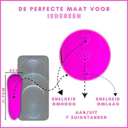 SlipperyHeights® Sisa - Luchtdruk Vibrator voor Vrouwen - Clitoris Stimulator - Tepel Stimulatie - 7 Krachtige Zuigstanden - Siliconen Sex Toy - Zakformaat - Paars — thumbnail 3
