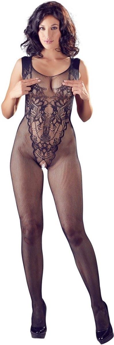 Sexy Lingerie - Catsuit met Open Kruis - Erotische Catsuit - Bodystocking - S/L — afbeelding 1