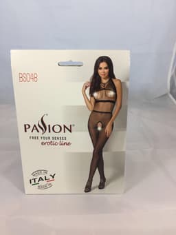 Passion - Woman Bs048 Bodystocking Black One Size — thumbnail 4
