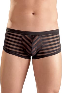 Zwarte semi-transparante herenshort 2XL — thumbnail 3