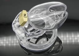 Daily Goods - Mannen kuisheidskooi small - chastity device - peniskooi - plastic — thumbnail 2