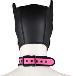 Banoch - Lindo Perrito Rosa Neoprene - honden masker puppy play roze neopreen — thumbnail 10