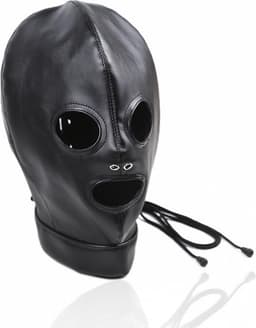 Banoch - Zwart PU leren Masker - BDSM — thumbnail 8