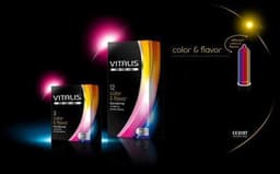 Vitalis Condooms, Onzichtbaar & Intens, Ideal Pasvorm, Uitstekend materiaal, Color & Flavor, 12 stuks — thumbnail 5