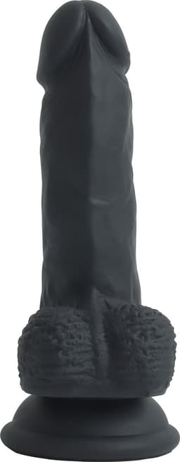 Banoch | Dildo zwart siliconen penis met zuignap | lengte 14,3 cm | Ø 3,2 cm | 156 gram — thumbnail 4