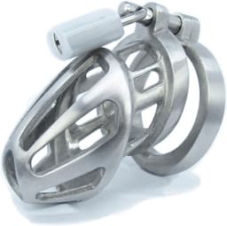 BON4MHinged RVS Small & Medium kuisheidskooi Male Chastity Cage Stainless Steel Chastity Device — thumbnail 11