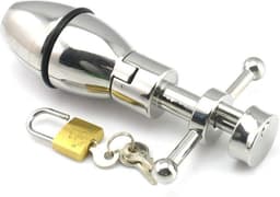 Anaal Speculum - 3 Lepels - Anaal spreider - met slot - chroom - Prolink Novelties — thumbnail 4
