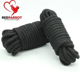 Bondage touw 2 X 2 Meter - 4 meter totaal - BDSM - Zwart - Stevig — thumbnail 2