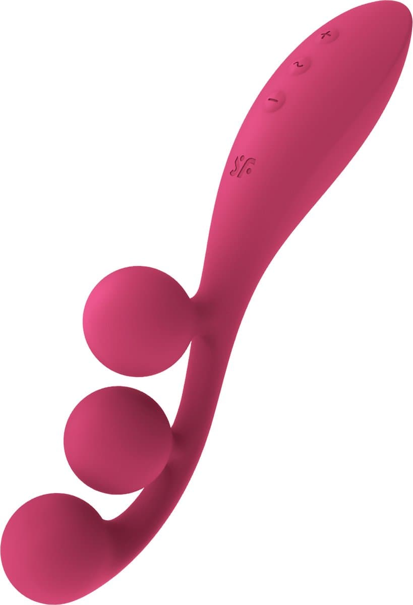 Satisfyer 'Tri Ball 1', 20,5 cm, oplegvibrator, 3 motoren — afbeelding 1