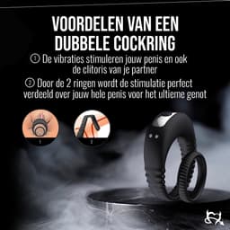 Toys Hub® Vibrerende Cockring - Incl. E-BOOK - 10 Vibraties – Met Opbergzakje - Penisring voor Mannen – Met Clitoris Stimulator - Cockring Vibrerend - Sex Toys Couples & Koppels — thumbnail 11