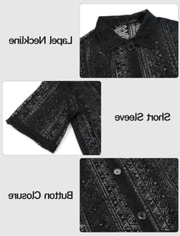 Transparante Mouwloze Blouse voor Mannen - Zomer T-shirt met Zakjes en Lingerie Stijl — thumbnail 3