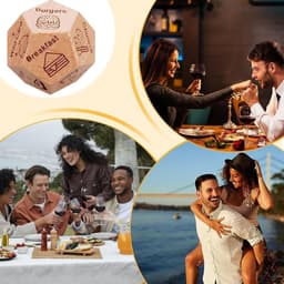 Dobbelspel Koppels - Date Night Spel - Romantische Avonden - Houten Materiaal - 3x3x3 cm - Niet gespecificeerd — thumbnail 4