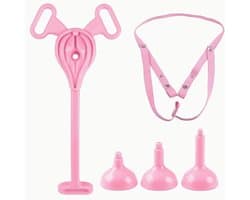 Adultshop - Peniskooiaccessoire plastuit & Hulpriem - Pussy Design Chastity Set