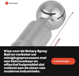 Sprayball 3/4 Inch - Roestvrij Staal - Zelfreinigend - 360° Spuitdekking - Maximale Reinigingsdiameter 6 m - Duurzaam Ontwerp - Reinigingskop — thumbnail 5