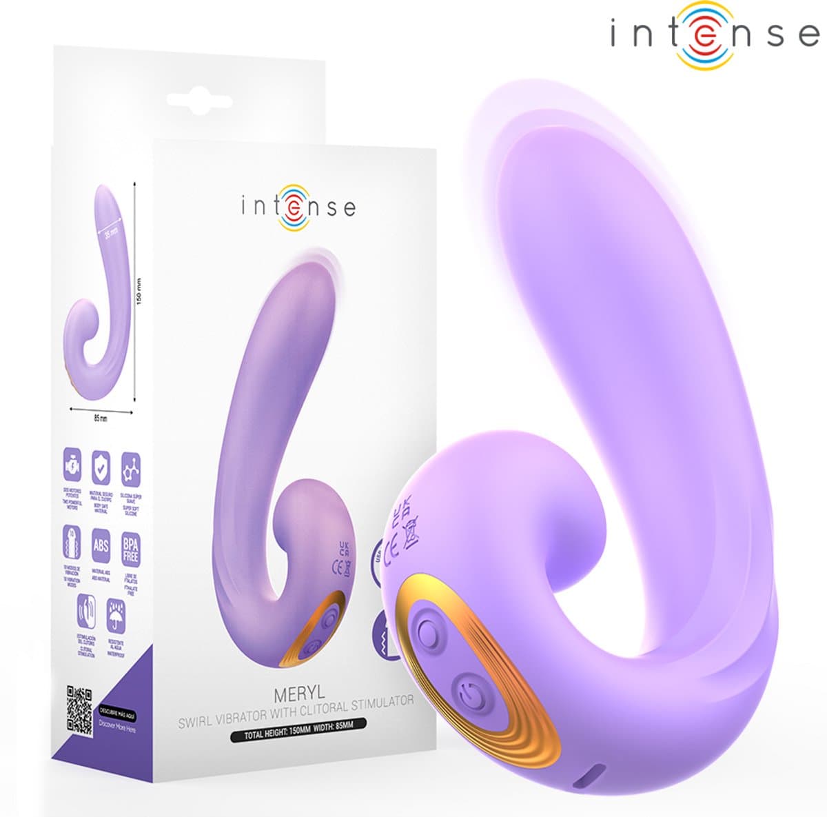 INTENSE Meryl - Vibrator - Dubbele Vibratie Clitoris & G-Spot Stimulator - 10 Vibratiestanden - Waterproof — afbeelding 1