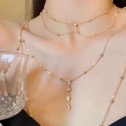 Bh Body Chain met halsketting, kristal lichaamsketting goud en zilver bikini ketting borstketting accessoires sexy kruis borstketting geschikt voor vrouwen voor feestjes en nachtclubs — thumbnail 3