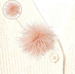 Struisvogelbroche voor dames, natuurlijke struisvogelveer, ideaal voor banketten, bruiloften, feesten, verjaardagsfeesten en soortgelijke gelegenheden — thumbnail 3